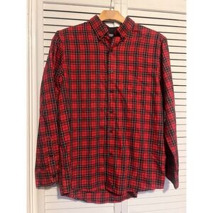 CHAPS Ralph Lauren Men's Size L Large Button Down Shirt‎ Top Long Sleeve Flannel